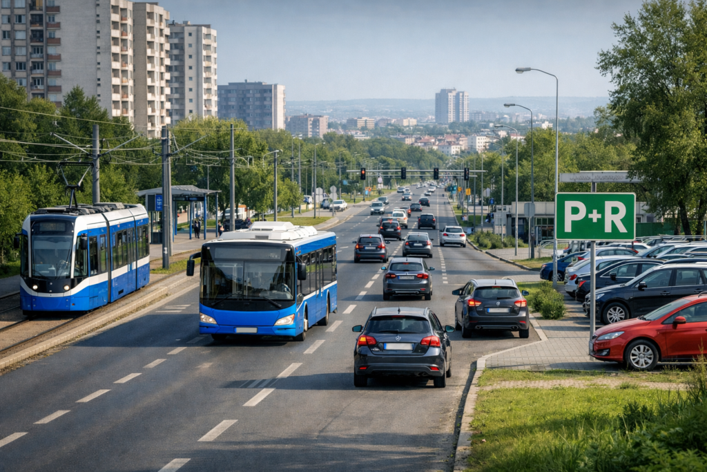 Kurdwanów do centrum Kraków — okładka poradnika mobilności