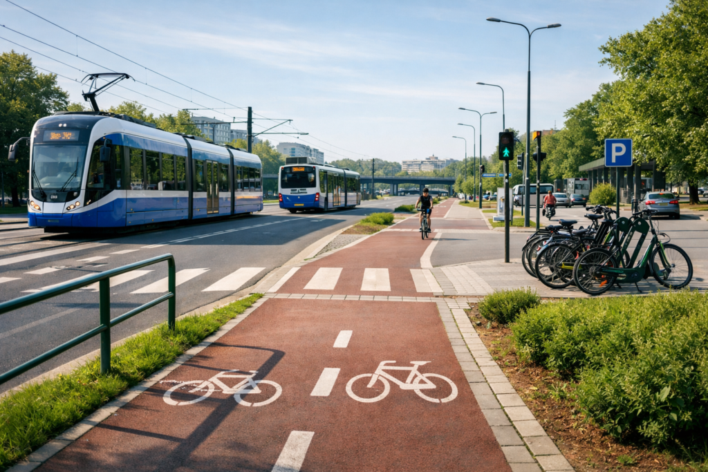 Okładka poradnika: łatwe trasy rowerowe Kraków i start bez stresu po mieście