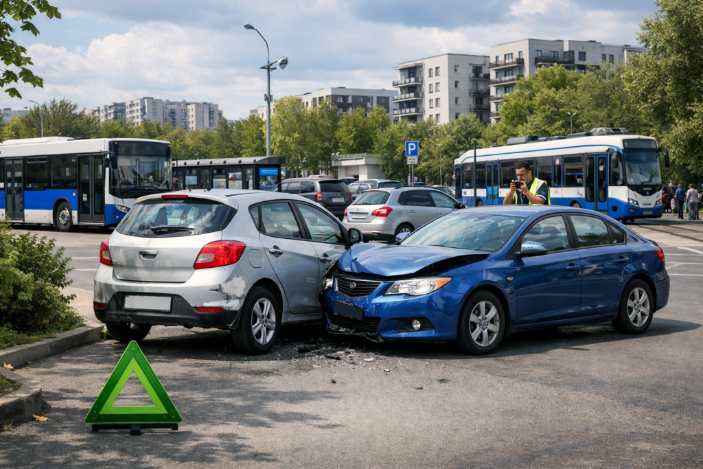 Co zrobić w razie stłuczki na parkingu – Praktyczny poradnik dla kierowców w Krakowie