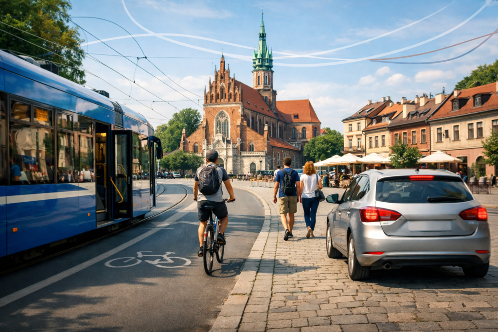 Jak dojechać na Kazimierz w Krakowie? Tramwajem, pieszo, rowerem czy samochodem?