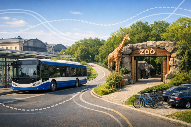 Jak dojechać z Krakowa Głównego do ZOO autobusem 134? Przesiadka, dojście i parkingi?