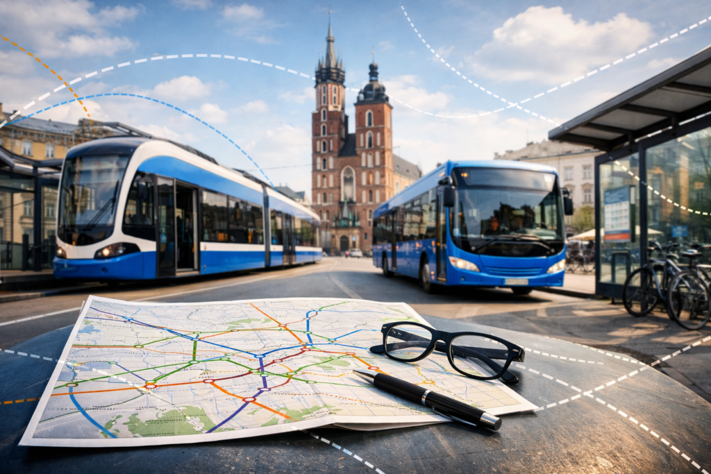 Jak zaplanować przejazd komunikacją miejską w Krakowie? Planer, przesiadki i alternatywy?