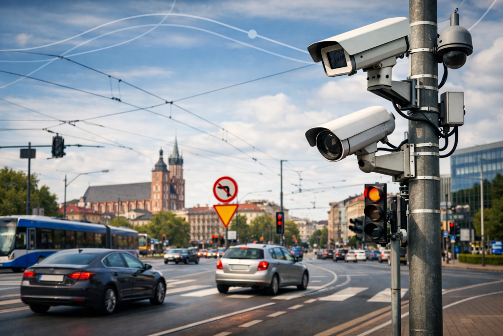 Kamery na skrzyżowaniach w Krakowie – które rejestrują wykroczenia, a które tylko monitorują ruch?